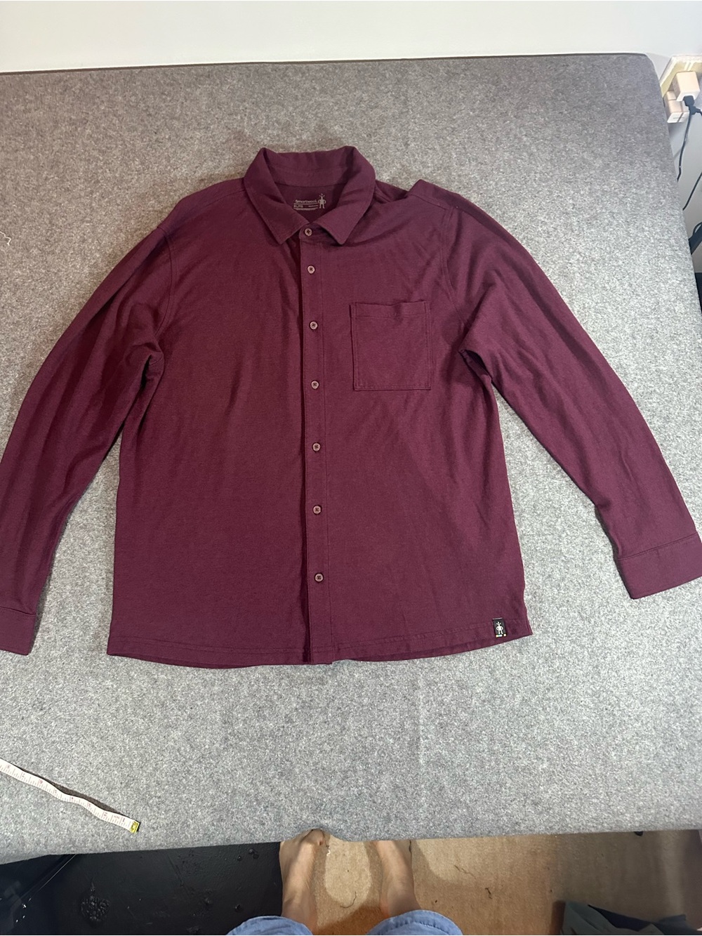 Smartwool Men's Casual Button-Down Shirt in Red